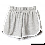 HHei_K Womens Girls Sexy Solid Elastic Waistline Sport Shorts Beach Hot Pants Short Pants Gray B07F91WVB9